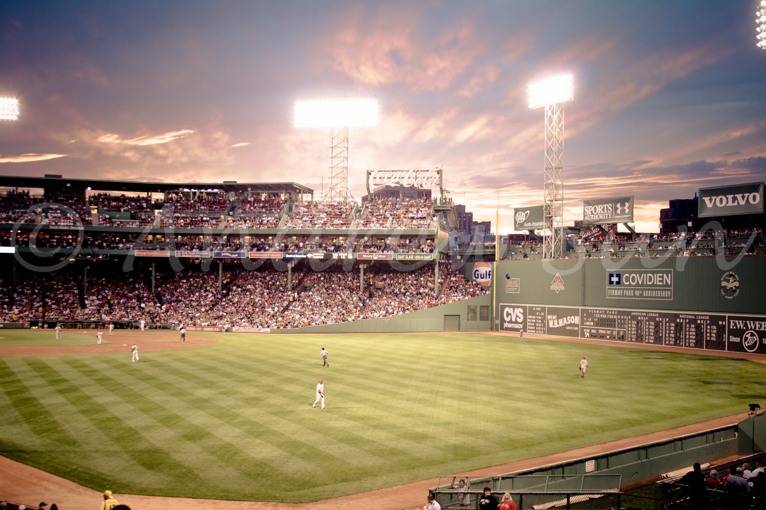 5 x 7 Print of a Fenway Park Baseball Game - ThisLittleApartment