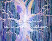 A4 Print Wall Art Decor Original Abstract Artwork Illustration Tree Art Woodland Painting Digital Paper Glicee Australian Artist
