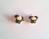 Pug post earrings