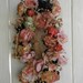 Reserved Listing Wreath Cottage Style With Rose's and Cherub Face