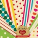 Digital Scrapbooking Paper Pack TUTTI FRUTTI FANTASY Digital Background Vintage Sheets Rainbow Instant Download