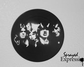 AC/DC Vinyl Record Painting