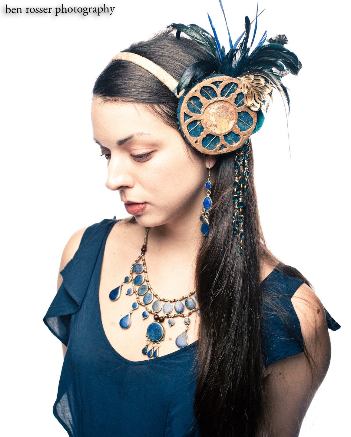 Mucha Medallion Tribal Fusion Bellydance Headdress