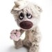 Collectible mohair teddy bear Taggart- Artist Bear OOAK - Birthday gift - Wedding gift - Groom