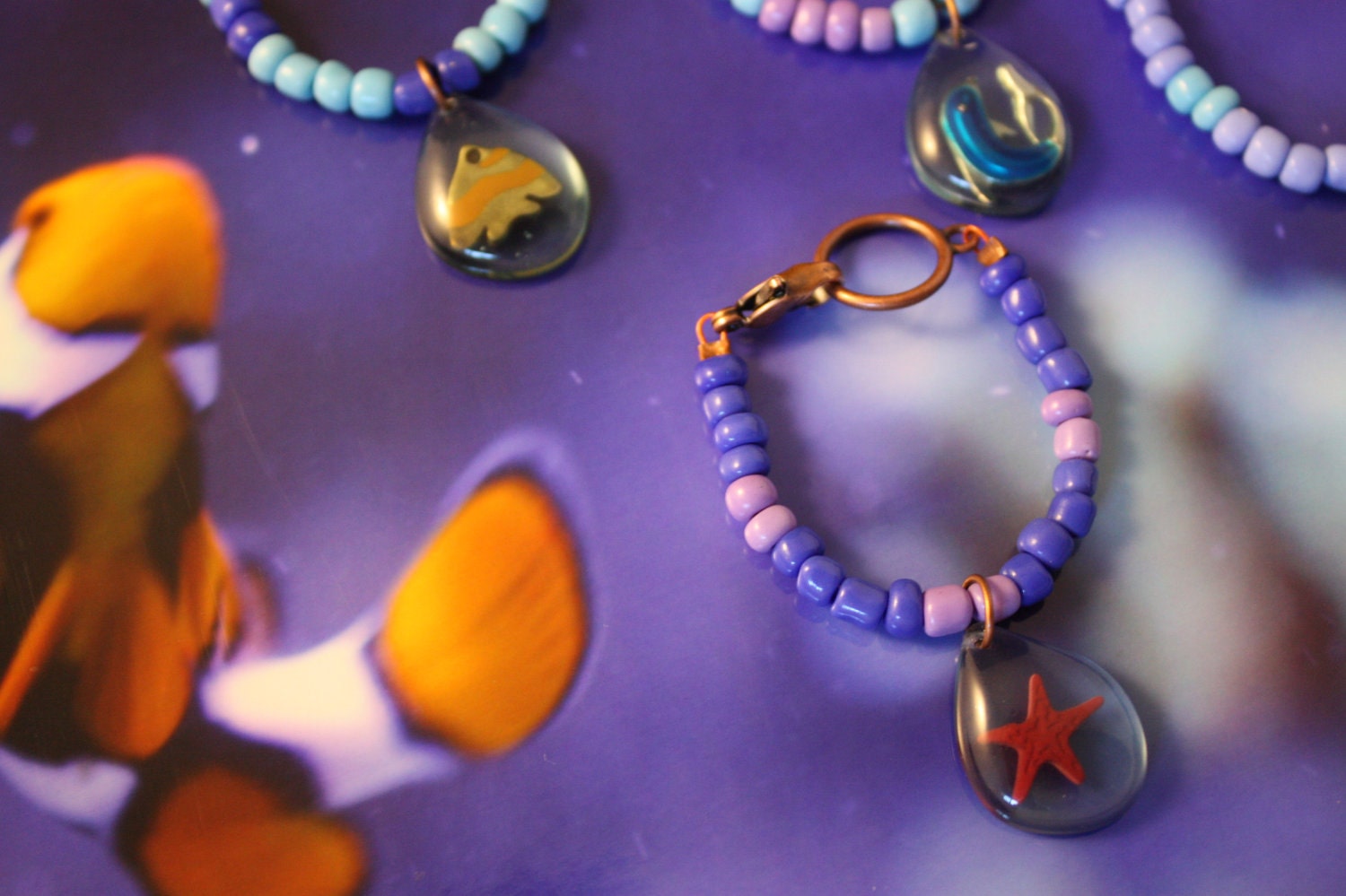 Ocean Life Wine Glass Charms Set of 4