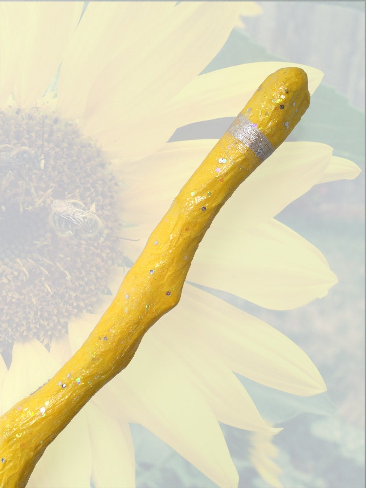 Yellow Magic Wand: "Pocketful of Sunshine" Wand No.86