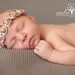 Rose Chiffon Petite Flower Halo Baby Flower Headband, Newborn Headband, Baby Girl Headband, Photography Prop