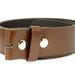 Brown Leather Belt Strap For Belt Buckle