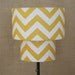 Lamp Shade Chevron Zig Zag Drum Lampshade 2 Tier in Mustard Yellow