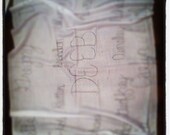 Personalized handwritten scarf
