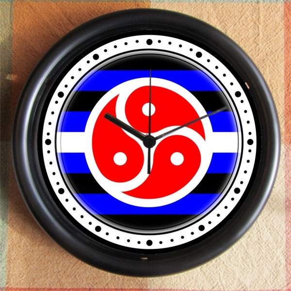 BDSM LOGO FLAG Pride 10 inch Resin Wall Clock Weddings Christmas QuickShip