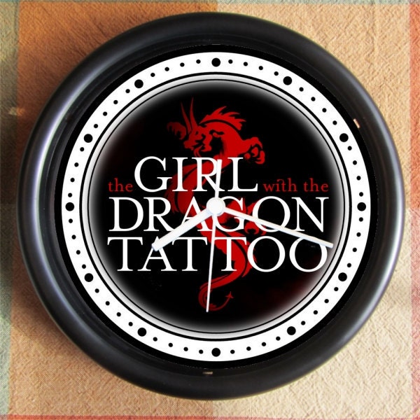 The GIRL with the DRAGON TATTOO famous 10 inch Resin Wall Clock Movie Weddings Christmas QuickShip