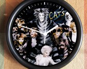 CATS the MUSICAL BROADWAY 10 inch Resin Wall Clock Movie Fathers Day Graduation Christmas QuickShip