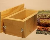 2 lb Professional Wooden Soap Mold with Lid - Handcrafted