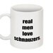 real men love schnauzers Mug