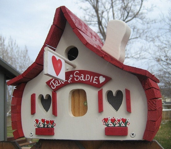 Custom "Love Shack" Birdhouse.  Great wedding or housewarming gift.....
