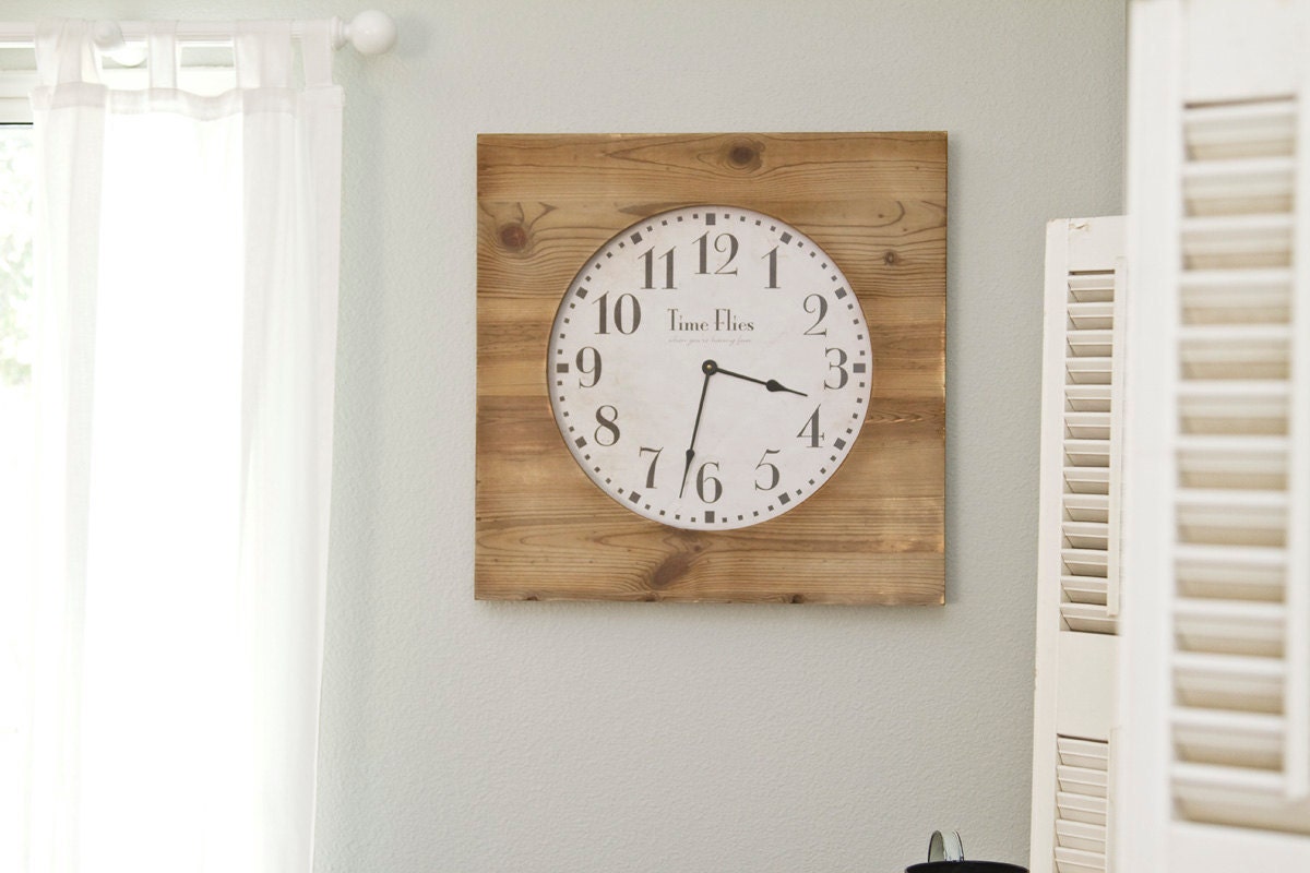 Time Flies, 24x24 Wall Clock