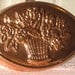 SALE 20 % OFF Coupon Code / SPRINGSALE/ Copper Basket of Flowers Wall Hanging