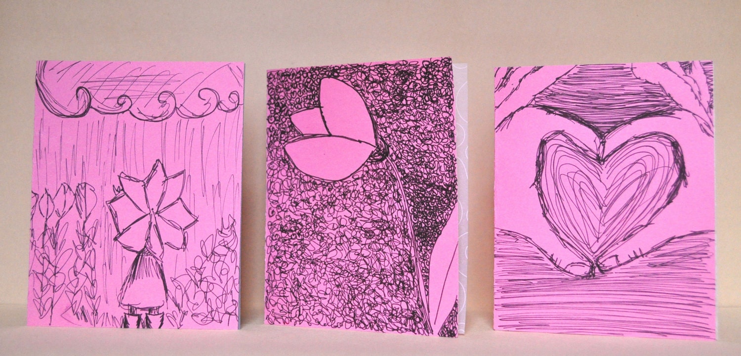 Greeting Cards - Mixed set of 3