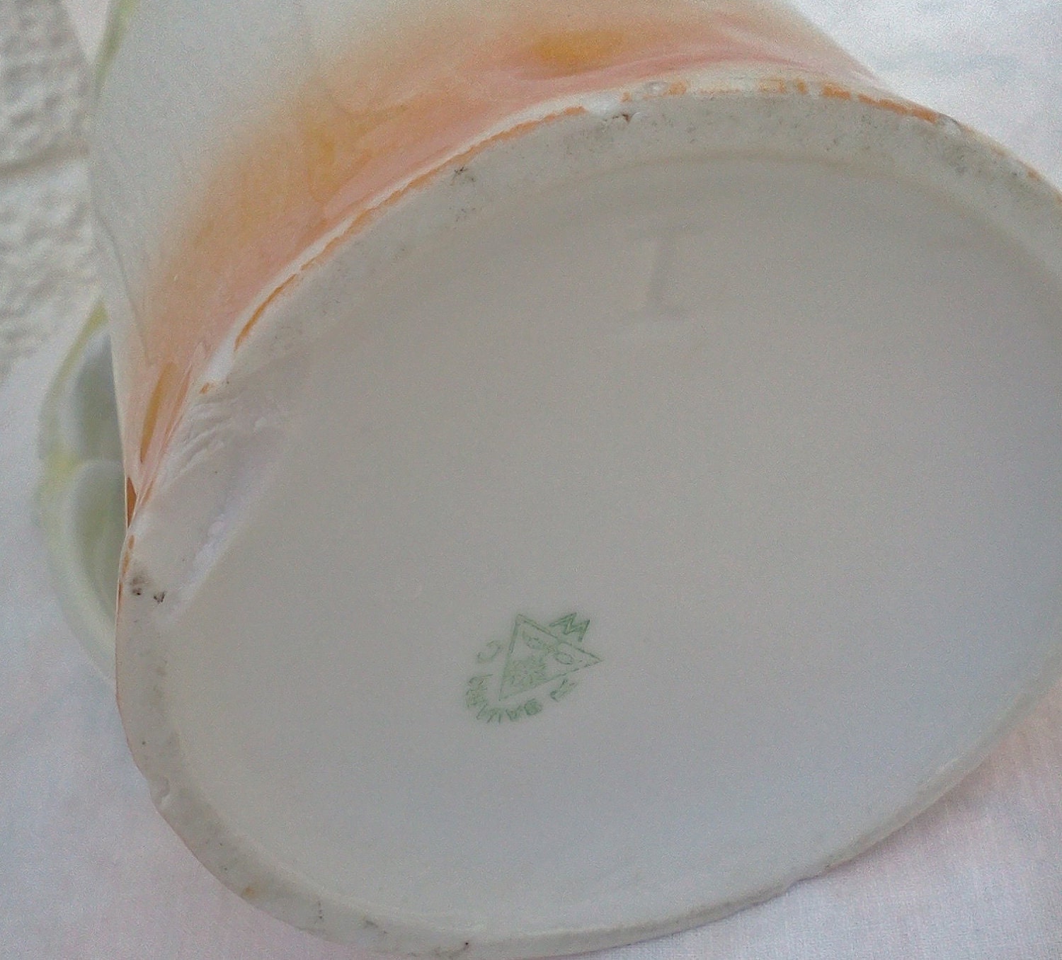Vintage Bavaria China R W C Luster Shabby Chic Chippy Pitcher
