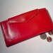 Vintage Wallet Princess Gardner Red Wallet 1960's Lipstick Red Mad Men Kiss Clasp coin purse