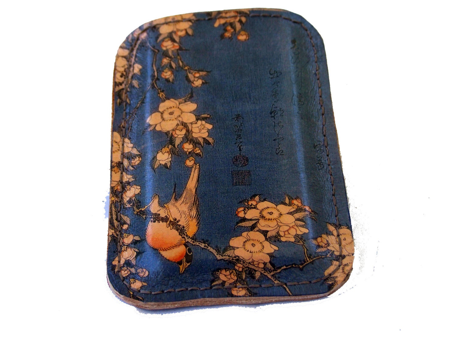 Printed leather phone case- Custom sized to any phone