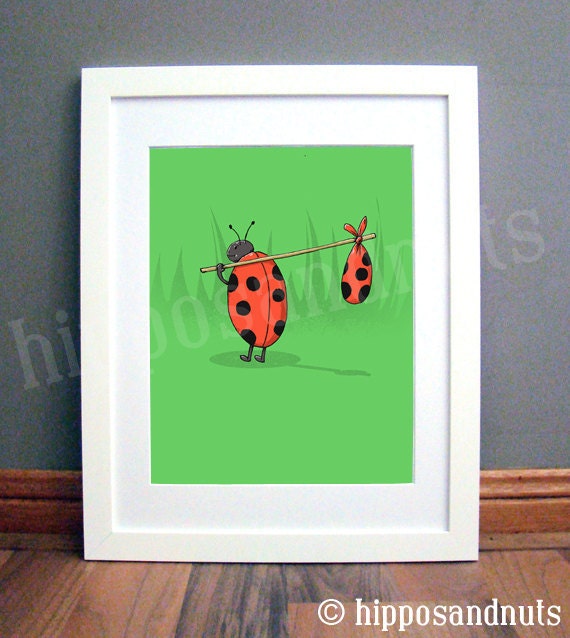 Lady Bug Print (11 x 14)