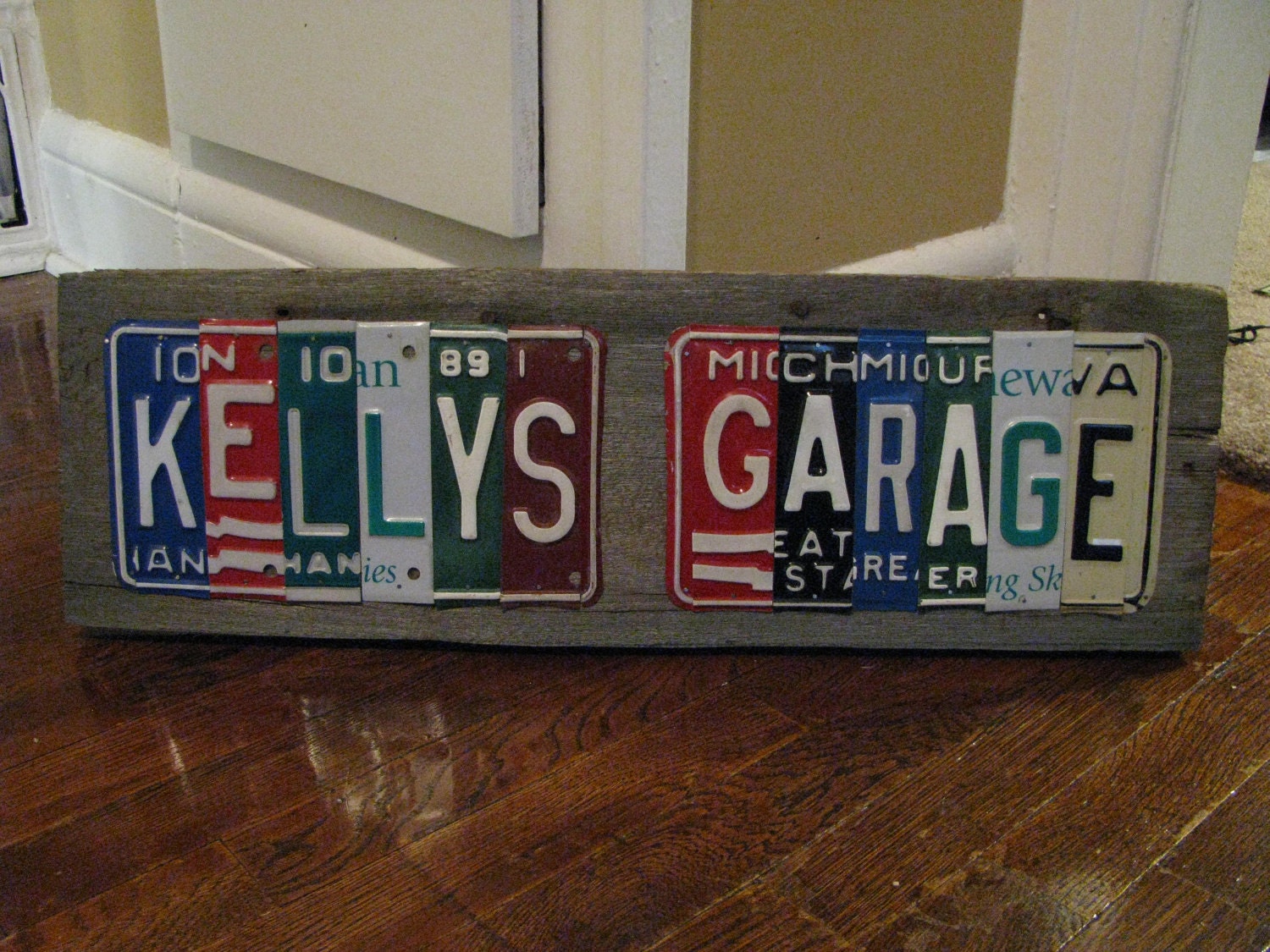 Made to Order License Plate Signs- Personalized Dad- Fathers- Custom - You Design - Vintage License Plates