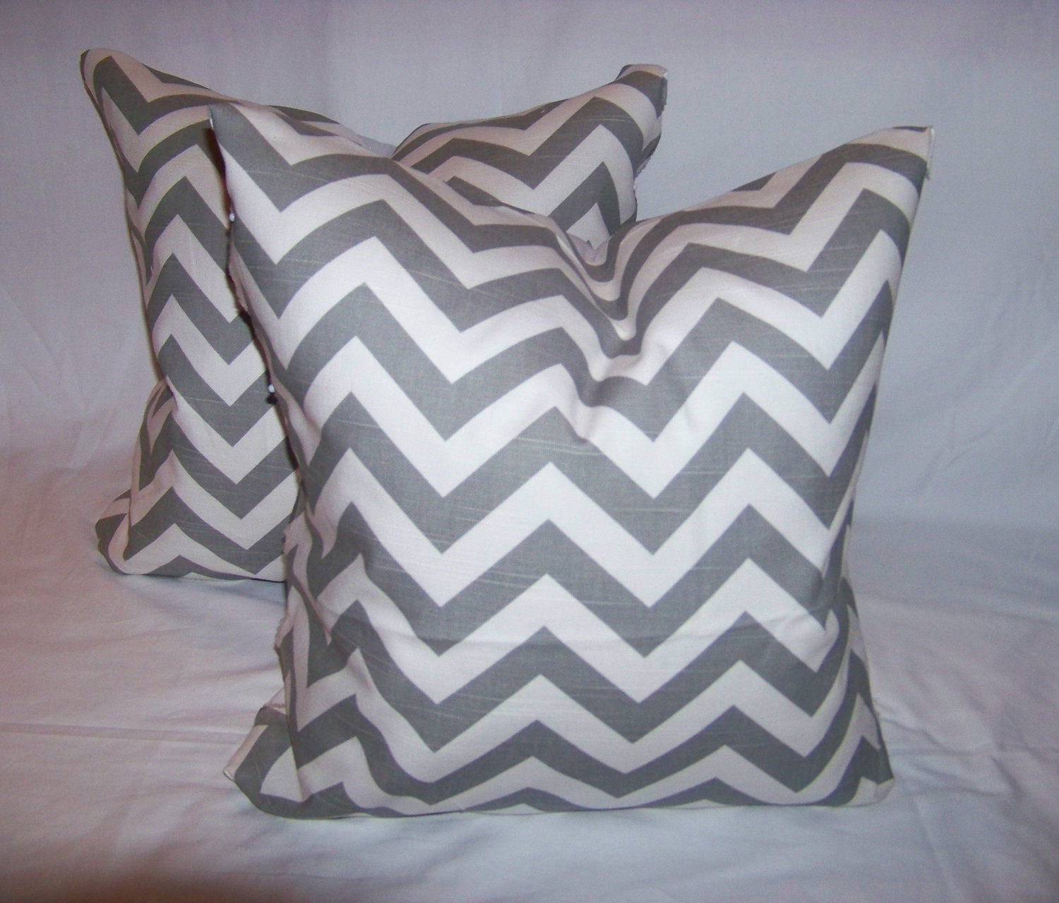 Missoni Pillows.SET OF TWO.18x18 inch.Pillow Covers.Printed Fabric.ZigZag.Chevron