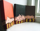 Painted Harry Potter Trio Magnets