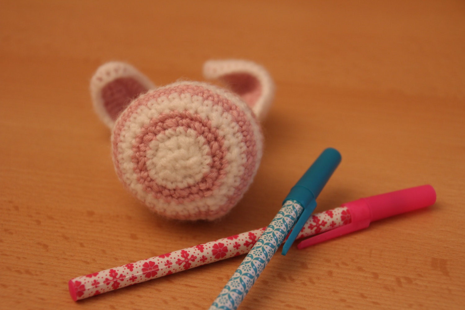 RESERVED for Hélène - Flower Power Bee Like Bunny (crocheted rabbit)