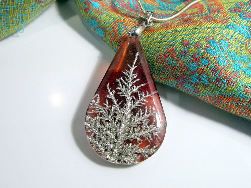 Stair Step Moss (Hylocomium splendens) aka Mountain Fern Moss Necklace