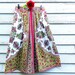 Vintage Vibrant Hippie Gypsy Tribal Print Cotton Skirt