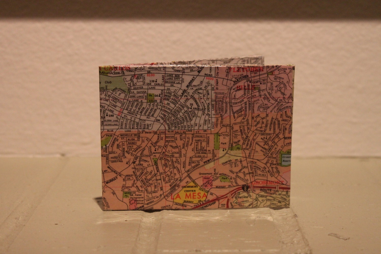 Handmade Map Paper Wallet