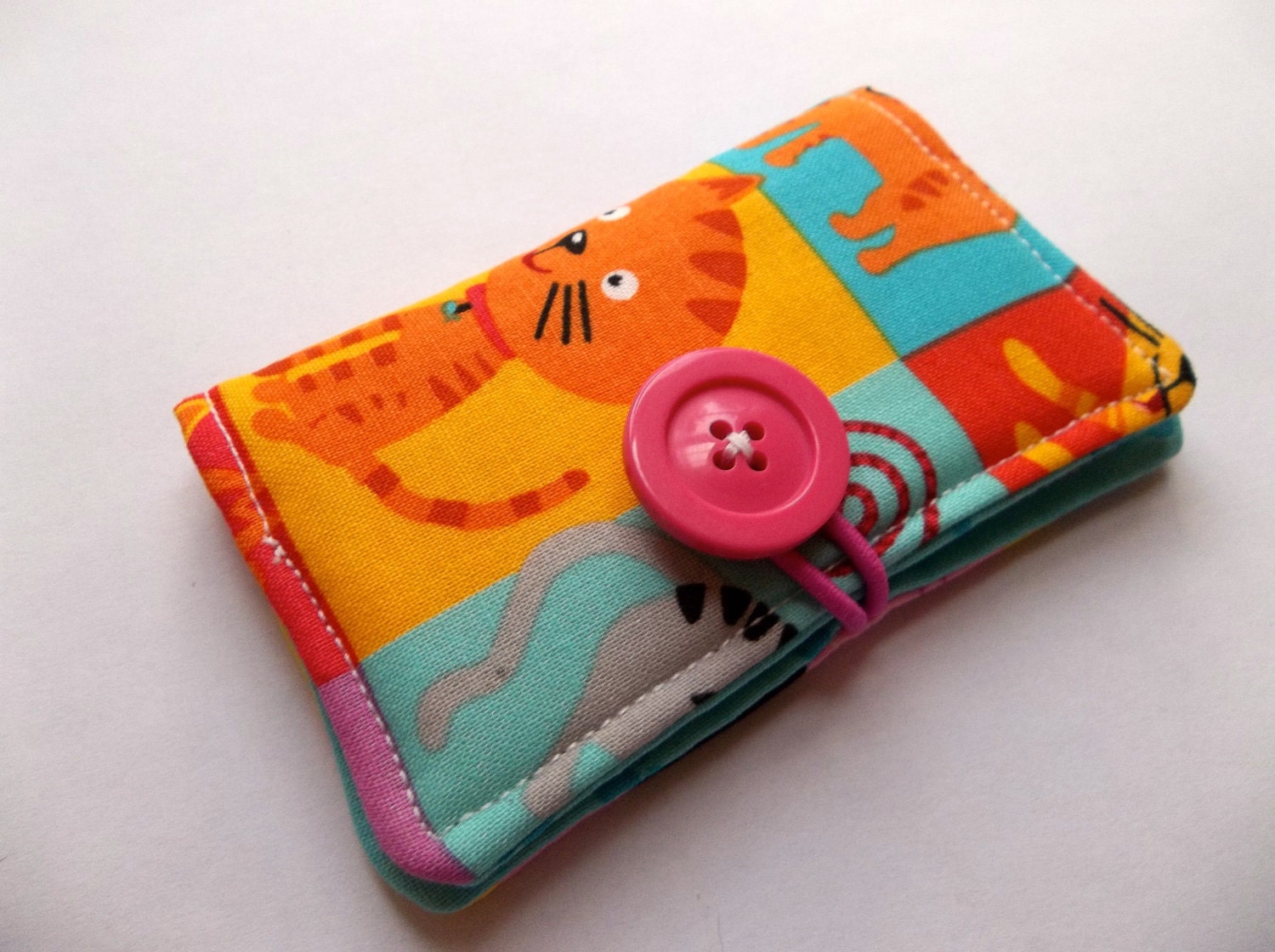 Business Card Holder, Credit Card Holder, Gift Card, Store Card Holder Case - Kitty Cats
