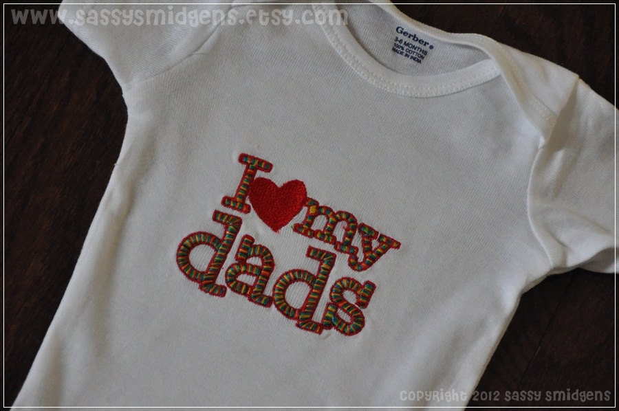 I heart My Dads Bodysuit/Tee
