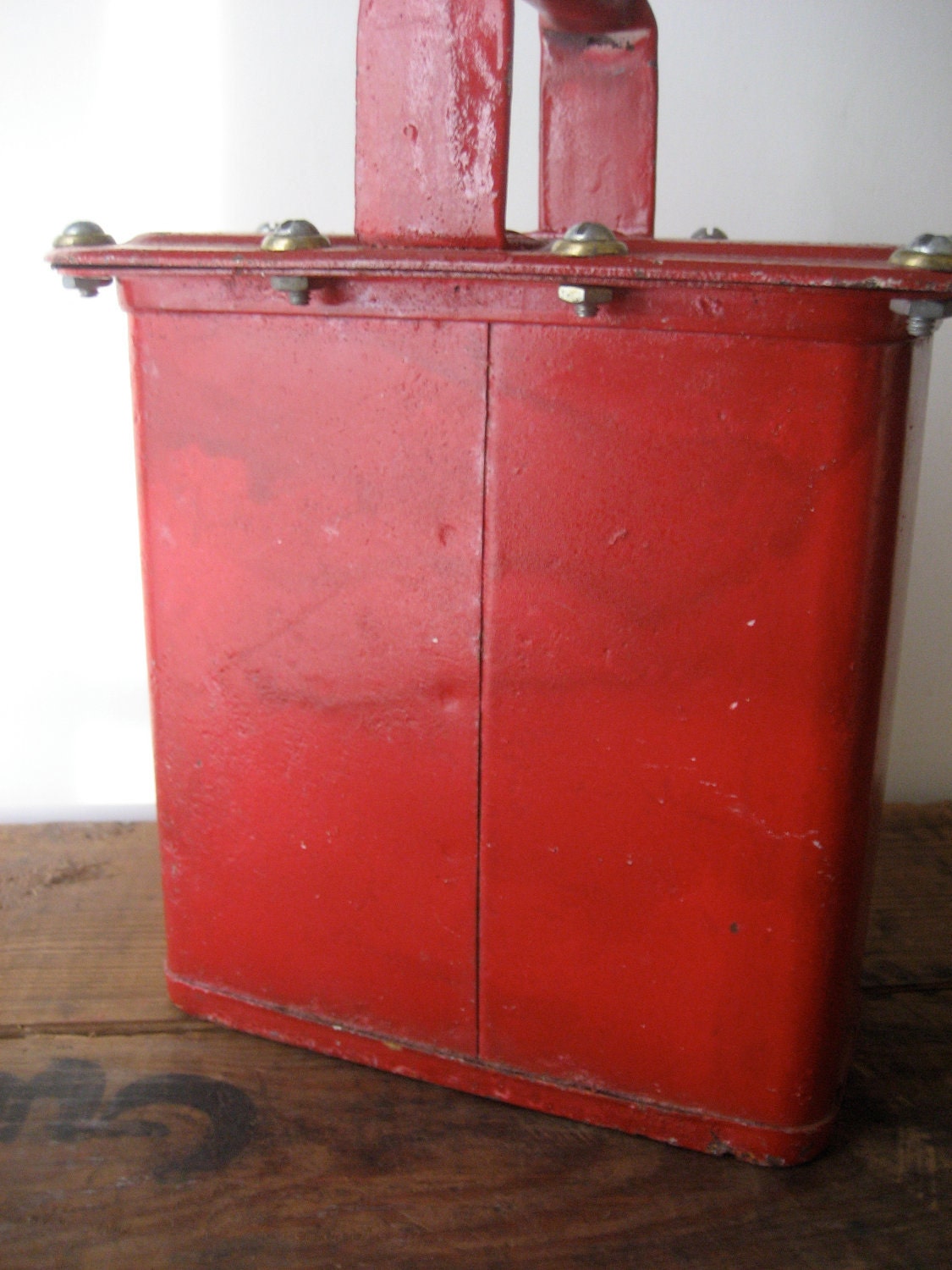 RESERVED FOR A-Vintage Red Lantern Delta Firemans - Industrial may be Grether or Harris