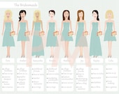 Custom Bridesmaid Illustrations