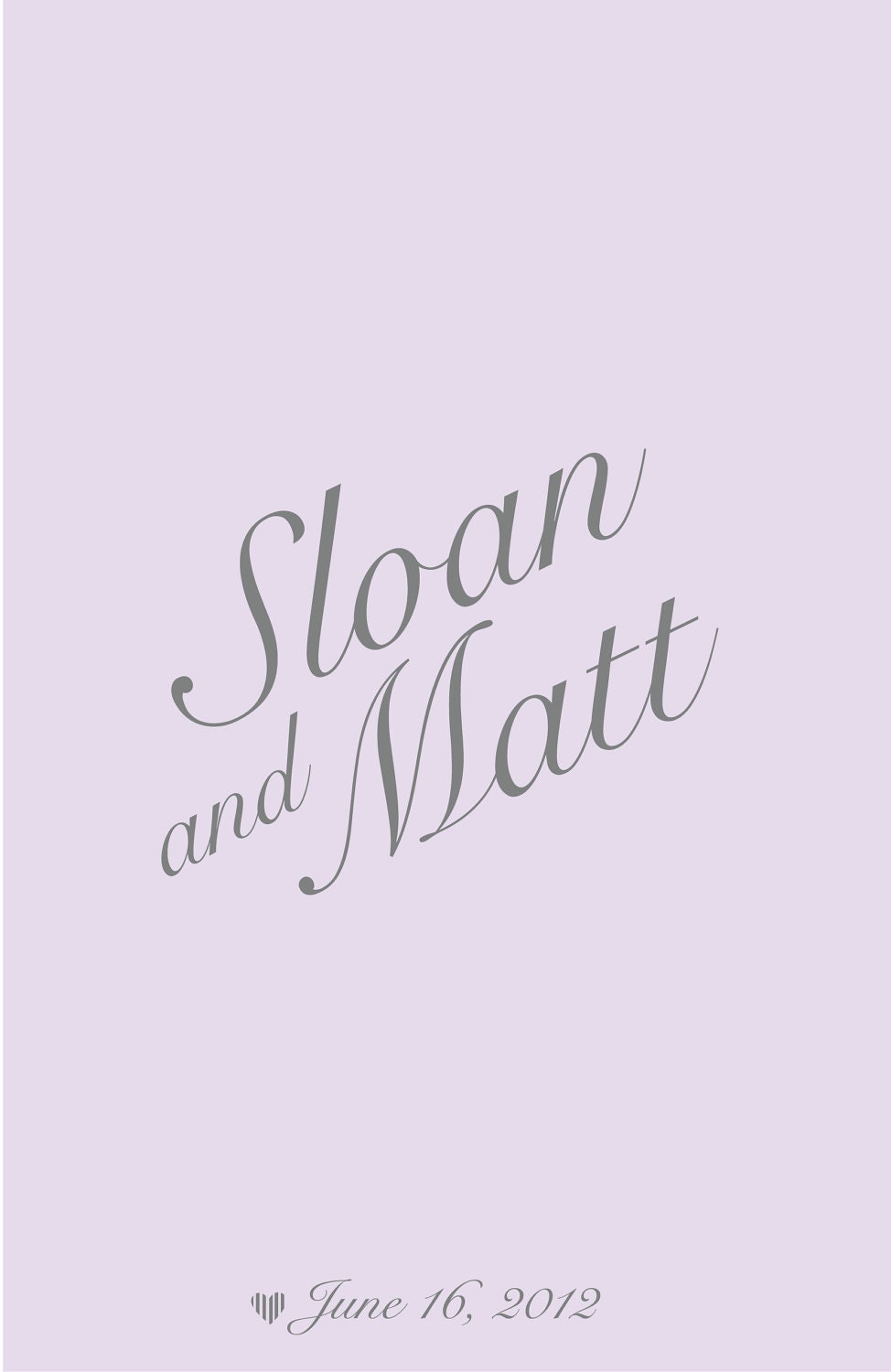 Custom Wedding Program- Wedding Party Illustrations - Romantic