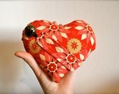 Ring Pillow - Cross My Heart Ring Pillow / Gift Pillow - Valentines Day Gift