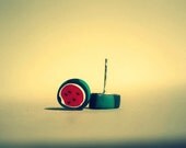 Fruit POST EARRINGS - funny polymer clay customized post earrings
