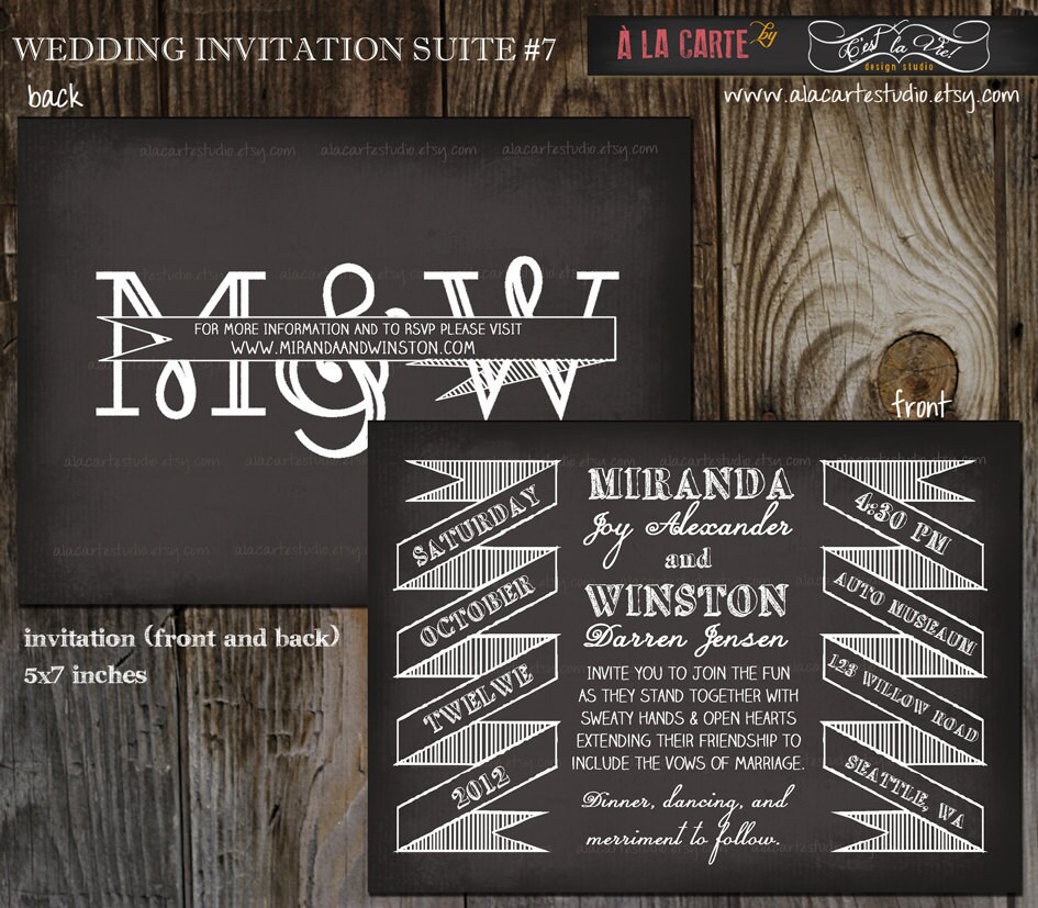 Chalkboard Invitation