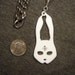 Bioshock "Splicer Bunny" Necklace or Medallion-  Laser Cut Acrylic
