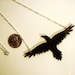 Raven- inspired by "The Crow", Necklace-  Laser Cut Acrylic