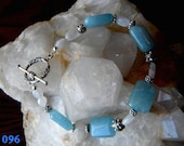 Aquamarine and Moonstone Bracelet