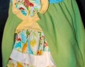 Boutique Ruffle Bustle Dress Green size 3T