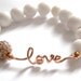 Love bracelet , Gift for her, Bridal, Purity Bracelet, Rose Gold