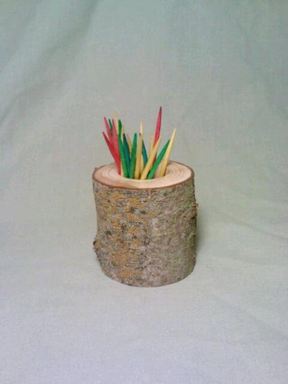 Wedding decoration, Reception Table, Groomsmen Gift, Toothpick Holder, Rustic Decor
