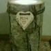 Memory Candle, Pillar Candle Holder, Altar Candle, Memorial, MOM, Forever In My Heart.