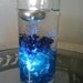 Blue and Purple Wedding Centerpiece, Glass Vase, Special Occasion, Floating Candle, Underwater Light